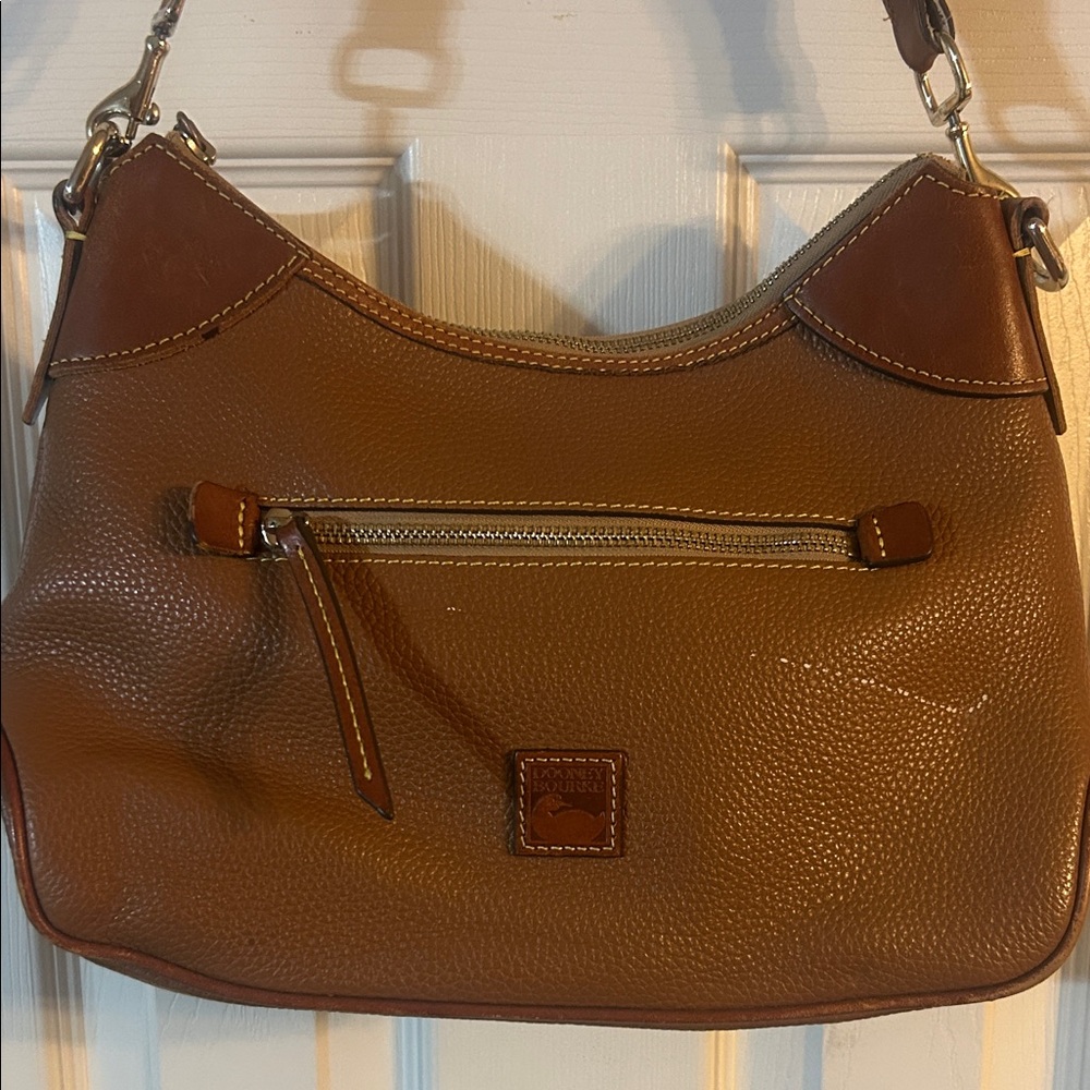 Dooney & Bourke Tan Leather Shoulder Bag